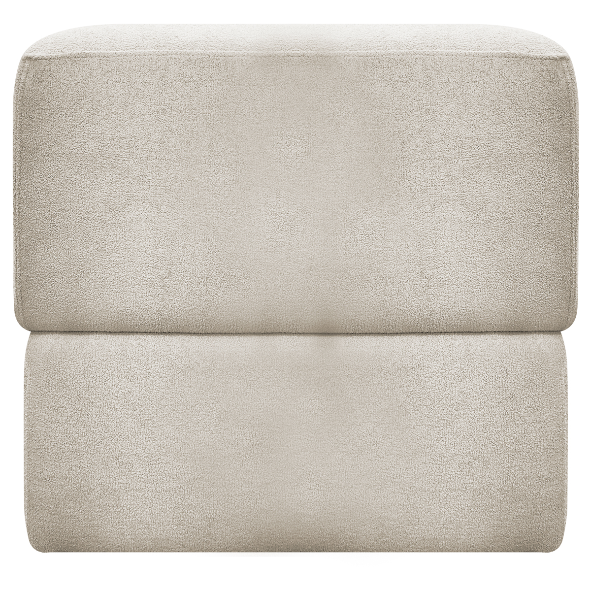 Puff Decorativo Quadrado Para Sala Quarto Penteadeira Aloy Bege