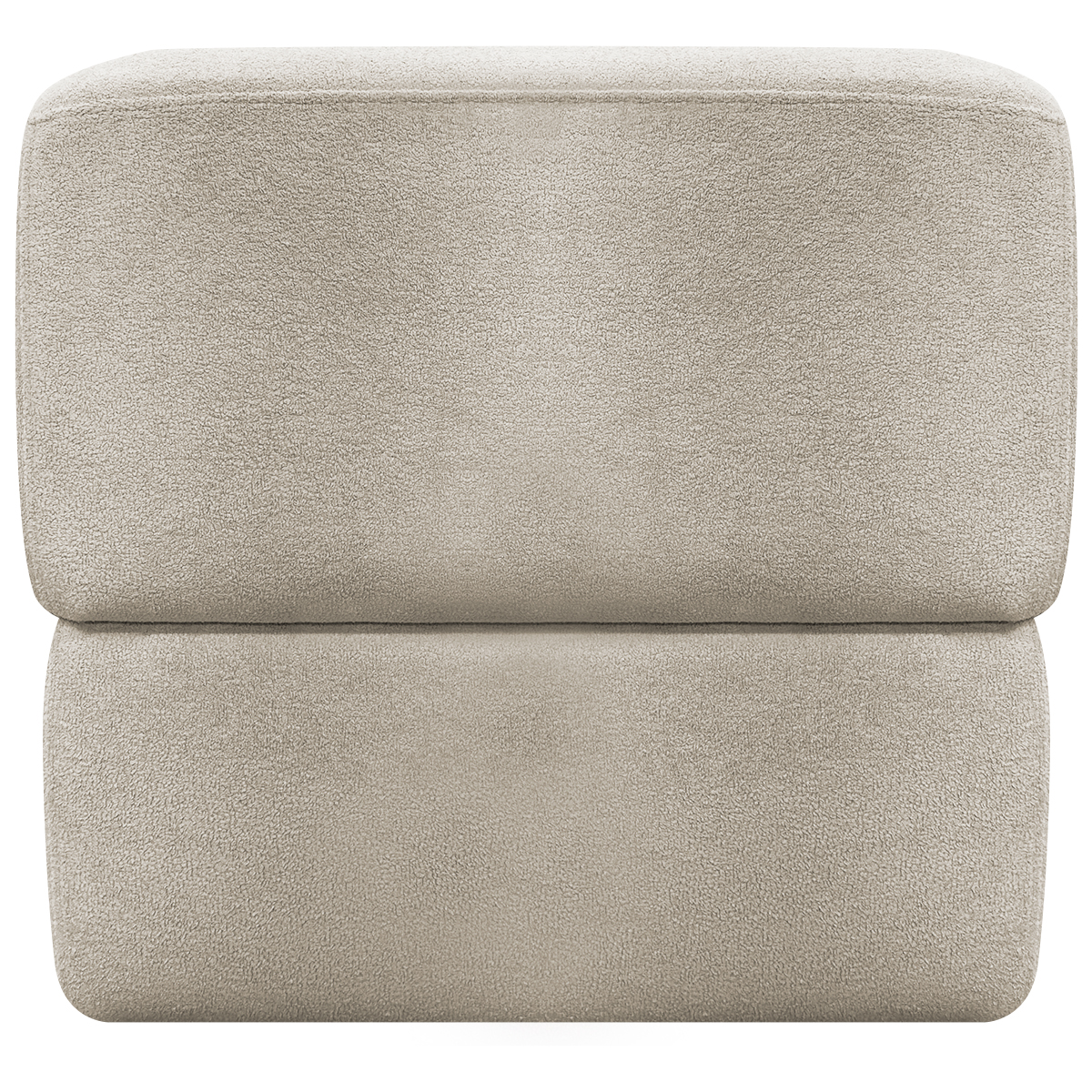 Puff Decorativo Quadrado Para Sala Quarto Penteadeira Aloy Bege