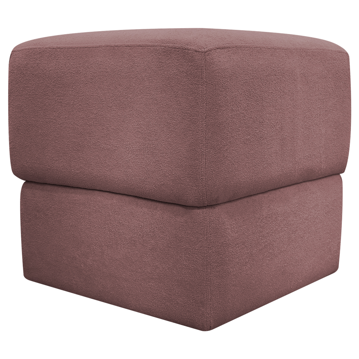 Puff Decorativo Quadrado Para Sala Quarto Penteadeira Aloy Rosê