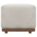Puff Decorativo Quadrado Para Sala Quarto Penteadeira Dalilla Bege
