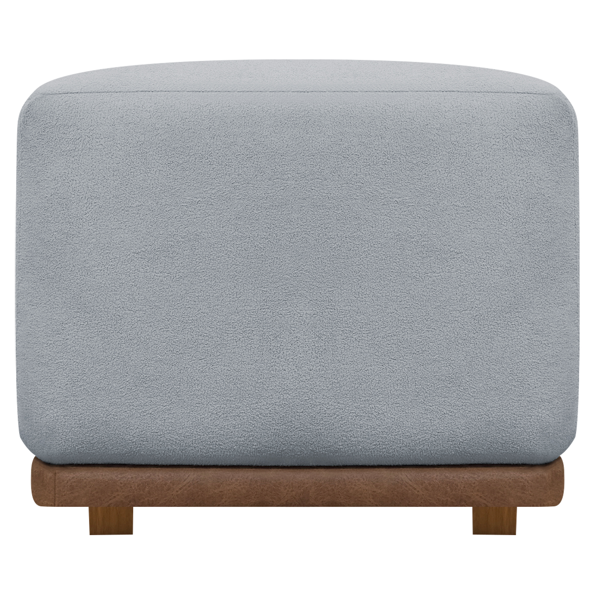 Puff Decorativo Quadrado Para Sala Quarto Penteadeira Dalilla Cinza