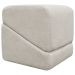 Puff Decorativo Quadrado Para Sala Quarto Penteadeira Sense Boucle Bege
