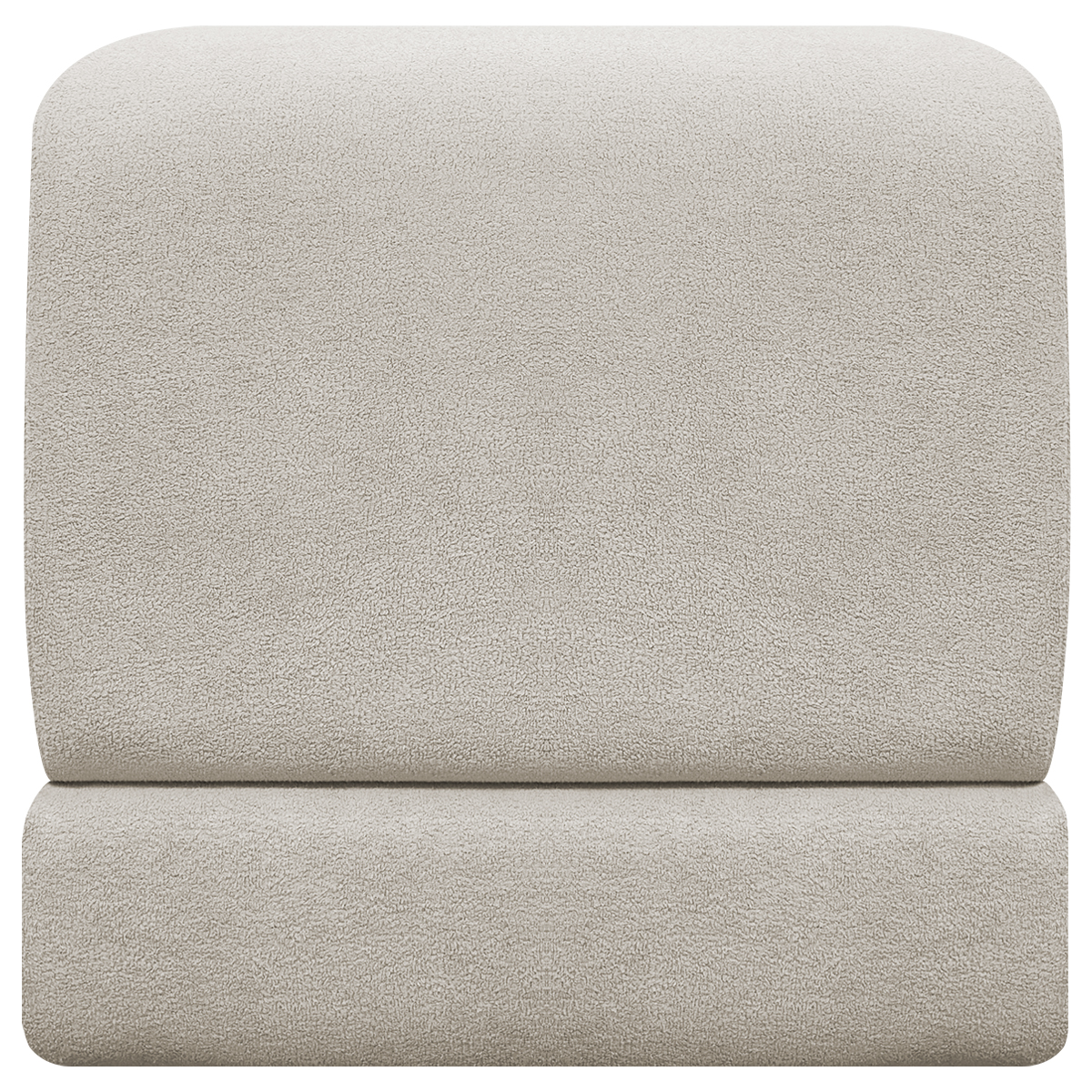 Puff Decorativo Quadrado Para Sala Quarto Penteadeira Sense Boucle Bege