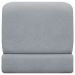 Puff Decorativo Quadrado Para Sala Quarto Penteadeira Sense Boucle Cinza