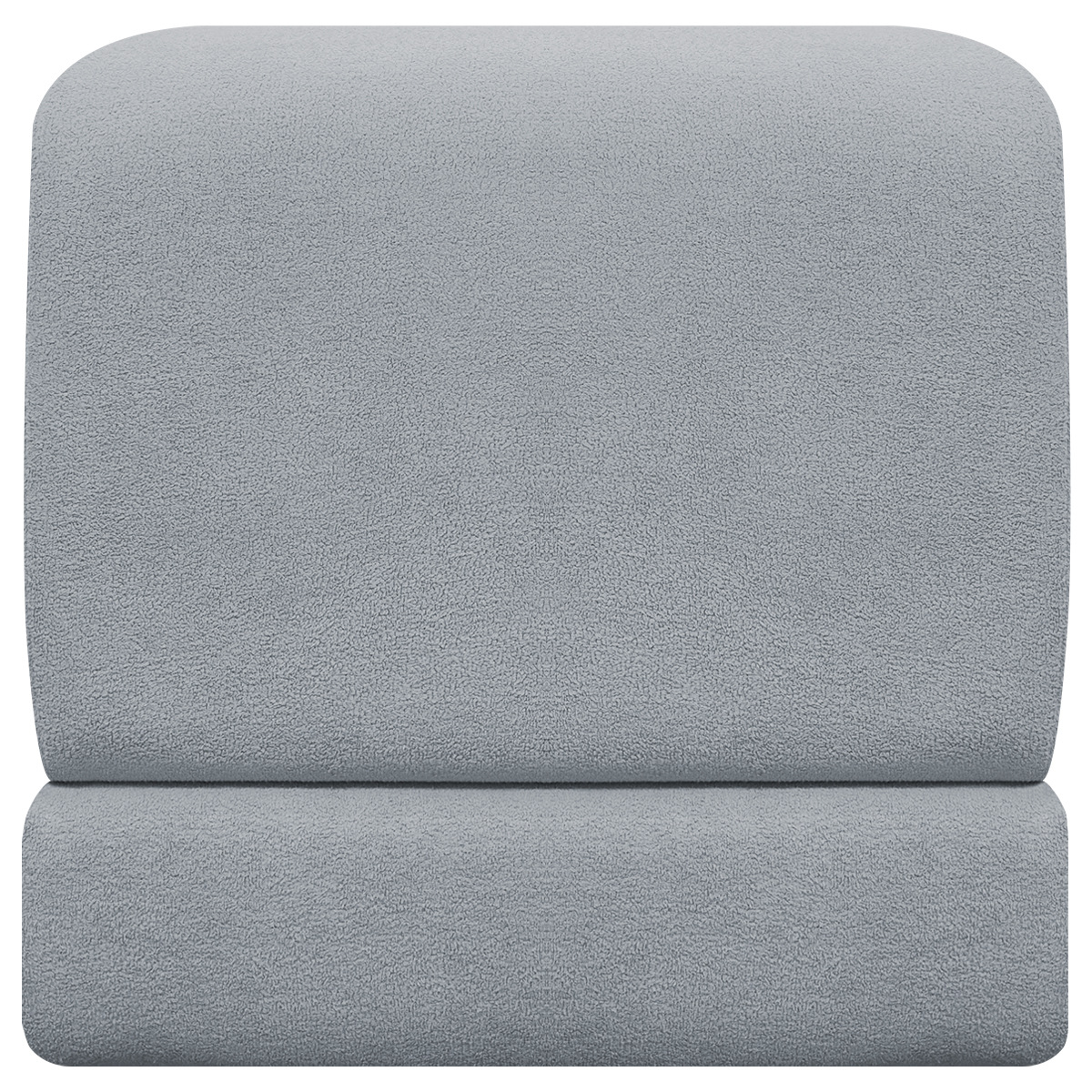Puff Decorativo Quadrado Para Sala Quarto Penteadeira Sense Boucle Cinza