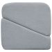 Puff Decorativo Quadrado Para Sala Quarto Penteadeira Sense Boucle Cinza