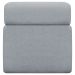 Puff Decorativo Quadrado Para Sala Quarto Penteadeira Sense Boucle Cinza