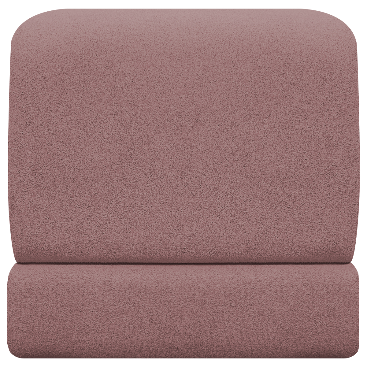 Puff Decorativo Quadrado Para Sala Quarto Penteadeira Sense Boucle Rosê