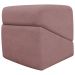 Puff Decorativo Quadrado Para Sala Quarto Penteadeira Sense Boucle Rosê