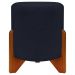 Puff Decorativo Redondo Confortável Para Sala Penteadeira Eloah Suede Preto