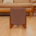 Puff Decorativo Redondo Confortável Para Sala Penteadeira Eloah Suede Terracota