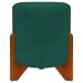 Puff Decorativo Redondo Confortável Para Sala Penteadeira Eloah Suede Verde