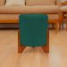 Puff Decorativo Redondo Confortável Para Sala Penteadeira Eloah Suede Verde