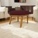 Puff Decorativo Retangular Para Sala Quarto Penteadeira Firenze Corino Bordo