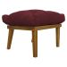 Puff Decorativo Retangular Para Sala Quarto Penteadeira Marty Linho Bordo