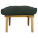 Puff Decorativo Retangular Para Sala Quarto Penteadeira Marty Linho Verde