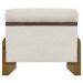Puff Recamier Baú Para Sala Quarto Cama Casal 100 cm Versallies Boucle Bege
