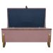 Puff Recamier Baú Para Sala Quarto Cama Casal 100 cm Versallies Boucle Rosê