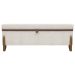 Puff Recamier Baú Para Sala Quarto Cama King 200 cm Versallies Boucle Bege