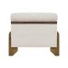 Puff Recamier Baú Para Sala Quarto Cama King 200 cm Versallies Boucle Bege