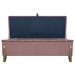 Puff Recamier Baú Para Sala Quarto Cama King 200 cm Versallies Boucle Rosê