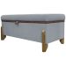 Puff Recamier Baú Para Sala Quarto Cama Queen 150 cm Versallies Boucle Cinza