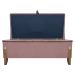 Puff Recamier Baú Para Sala Quarto Cama Queen 150 cm Versallies Boucle Rosê