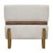 Puff Recamier Para Sala Quarto Cama Casal 100 Cm Kodama Boucle Bege