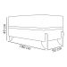 Puff Recamier Para Sala Quarto Cama Casal 100 Cm Kodama Boucle Rosê