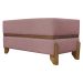 Puff Recamier Para Sala Quarto Cama Casal 100 Cm Kodama Boucle Rosê