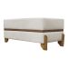 Puff Recamier Para Sala Quarto Cama King 200 Cm Kodama Boucle Bege