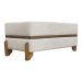 Puff Recamier Para Sala Quarto Cama King 200 Cm Kodama Boucle Bege