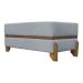 Puff Recamier Para Sala Quarto Cama King 200 Cm Kodama Boucle Cinza