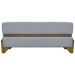 Puff Recamier Para Sala Quarto Cama Queen 150 Cm Kodama Boucle Cinza
