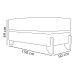 Puff Recamier Para Sala Quarto Cama Queen 150 Cm Kodama Boucle Rosê