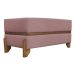 Puff Recamier Para Sala Quarto Cama Queen 150 Cm Kodama Boucle Rosê