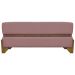 Puff Recamier Para Sala Quarto Cama Queen 150 Cm Kodama Boucle Rosê