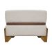 Puff Recamier Para Sala Quarto Cama de Solteiro 50 Cm Kodama Boucle Bege