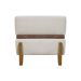 Puff Recamier Para Sala Quarto Cama de Solteiro 50 Cm Kodama Boucle Bege