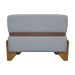 Puff Recamier Para Sala Quarto Cama de Solteiro 50 Cm Kodama Boucle Cinza
