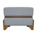 Puff Recamier Para Sala Quarto Cama de Solteiro 50 Cm Kodama Boucle Cinza