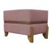 Puff Recamier Para Sala Quarto Cama de Solteiro 50 Cm Kodama Boucle Rosê