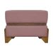 Puff Recamier Para Sala Quarto Cama de Solteiro 50 Cm Kodama Boucle Rosê
