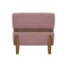 Puff Recamier Para Sala Quarto Cama de Solteiro 50 Cm Kodama Boucle Rosê