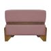 Puff Recamier Para Sala Quarto Cama de Solteiro 50 Cm Kodama Boucle Rosê