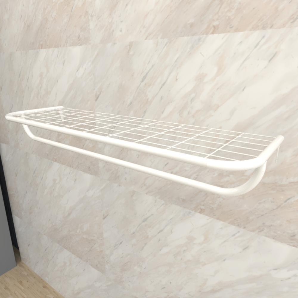 Arara de Cremalheira C/ Tela C/ Pingente 100x30 cm 1 branco modelo clst2b09