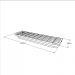 Arara de Cremalheira C/ Tela C/ Pingente 100x30 cm 1 branco modelo clst2b09
