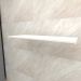 Kit com prateleira em mdf para cremalheira, com suportes 100x40 3 branco modelo clst2b13