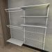 Kit para Closet com 20 peças regulável 200x200 cm tonalidade branco modelo clst2b235