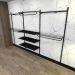 Kit para Closet com 22 peças regulável 300x200 cm tonalidade preto modelo clst2p438
